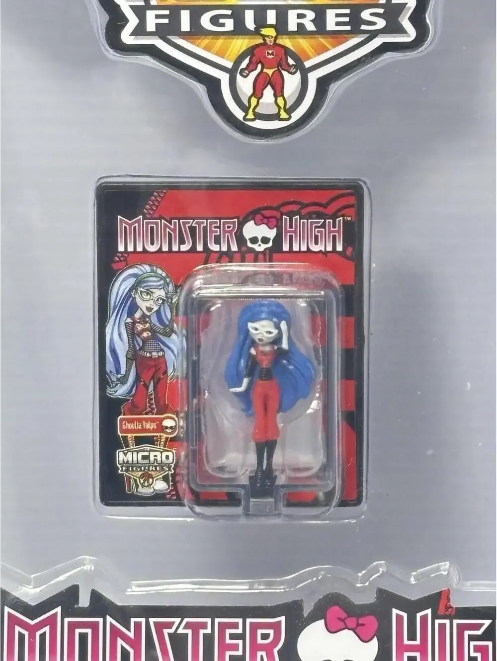 Worlds Smallest Monster High Micro Figures Ghoulia Yelps Mini Case Stand NWT